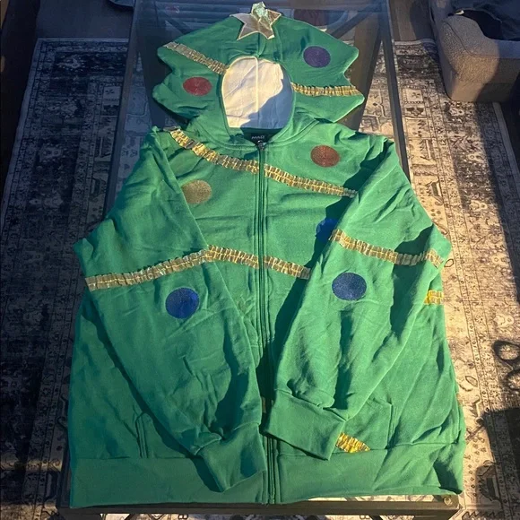 New Christmas tree full zip Hoodie - Picture 5 of 5